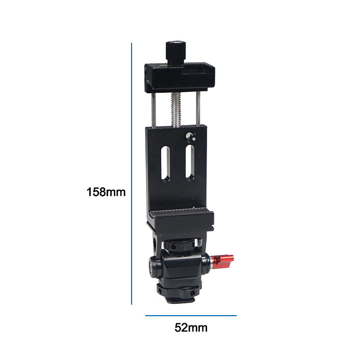 1/4 Positioning Damping Gimbal Phone Holder Monitor Holder For GOPRO10 Action Camera Rabbit Cage With Hot And Cold Shoe Camera Sony A7R3 DJI Ronin RS 2 DJI RSC 2  Huawei Mobile Phone  P40 Series MATE40
