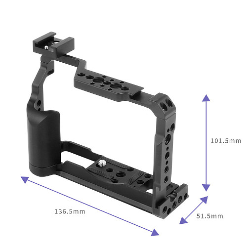 BTL-FT30 Aluminum Alloy XT20/XT30 Rabbit Cage Kit Constant Damping Aka Positioning 1/4 Turn Cold Shoe Snail Gimbal Monitor Mount For GOPRO10 Action Camera SLR Camera Sony A7R3 DJI Ruying RS 2 DJI RSC 2