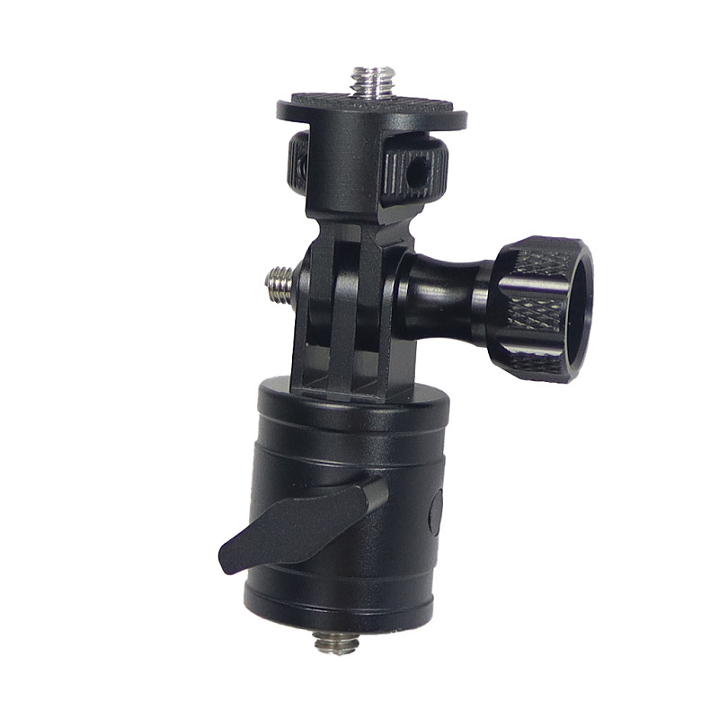 CNC Aluminum Alloy Reinforced 360° Anti-Reverse CNC Two-Clamp to 1/4 Adjustable Metal Adapter For POCKET2/ FIMI PALM 2/Insta360 ONE X2/X Camera Insta360 ONE R/GOPRO10 GOPRO