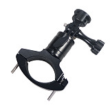 CNC Aluminum Alloy 1/4 Anti-Reverse Big Tube Bike Clamp 360 Degree Rotation Adjustable Metal Adapter For POCKET2/ FIMI PALM 2/Insta360 ONE X2/X Camera Insta360 ONE R/GOPRO10 GOPRO