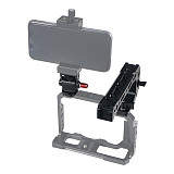BSB-2 Aluminum Alloy CNC SLR Camera Rabbit Cage Handle Monitor Kit Universal Handle Constant Damping Aka Positioning 1/4 Turn Cold Shoe Snail Gimbal Monitor Stand for GOPRO10 Action Camera Rabbit Cage Camera SLR Camera Sony A7R3 DJI Ronin RS 2 DJI RSC 2