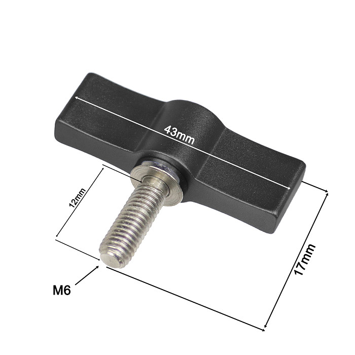 M4 M5 M6 Bolt Hand Tighten Screw Aluminum Alloy T Wrench Handle Adjustable Screw Adapter Camera Photography Tool Accessories