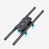 (FOTGA) DP3000M2 Track Base Bracket 15mm Double Hole Tube Clip Quick Release Plate Follow Focus Rabbit Cage Catheter For Camera VG900E