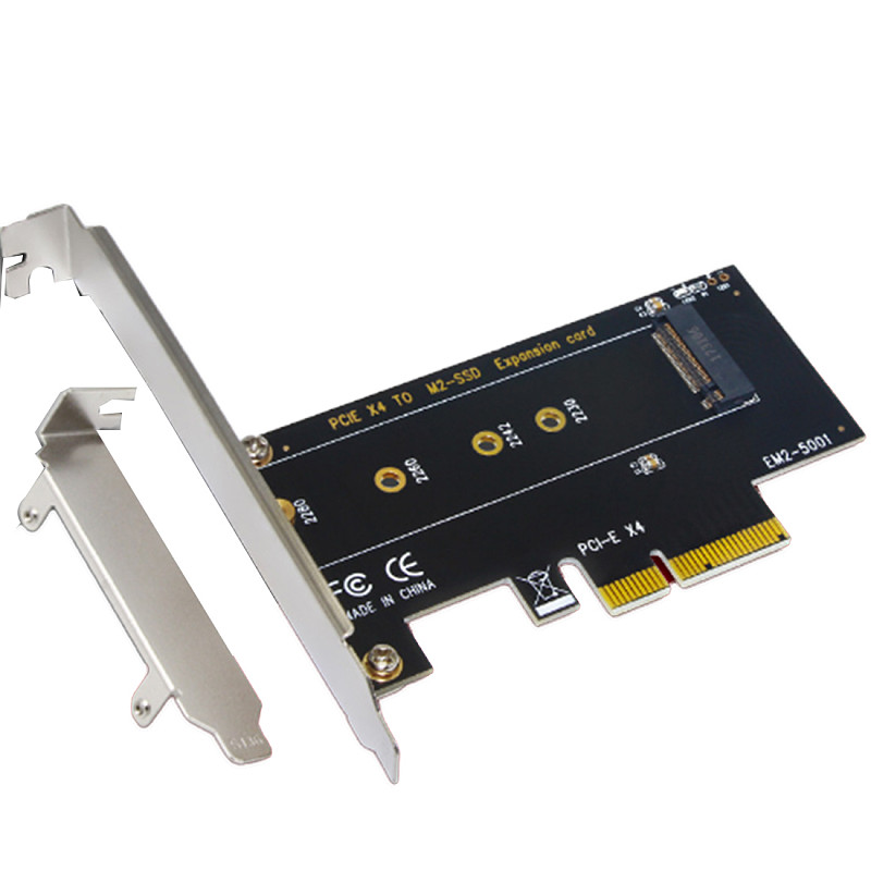 M.2 to PCI-E 3.0 X4 High Speed Expansion Card 1/2/4 Bay SATA Adapter Card for M2 NVME M Key B-Key 2230-22110 SSD Conversion Card
