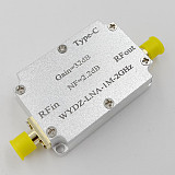 LNA 1M-2GHz RF Signal Amplifier 2.2dB Gain 64DB/32DB Low Noise Amplifier with TYPE-C Port for Receiver System FM Radio Reception