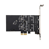 DIEWU 4-Port Gigabit PCIe x1 Network Card 82571 Chip Ethernet Pci-e RJ45 10/100/1000Mbps Adapter Card with Heat Sink for Desktop