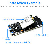 For 3042 NGFF M.2 Card to USB 2.0(TYPE C) Adapter Support SIM 6pin/8pin Card Connector With SIM Card Slot for WWAN/LTE Module