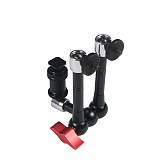 Adjustable Friction Articulating Magic Arm 7 9 11 inch 1/4  Cold Shoe Mount Super Clamp for Flash Light Monitor Video SLR Camera