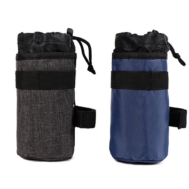 QWINOUT 750ml Bike Water Bottle Drink Bag For Brompton for MTB 300D Polyester Handlebar Bike Bicycle Saddle Rear Bag