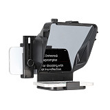 Mini Teleprompter for Smartphone Tablet DSLR Camera Recording Portable Inscriber Mobile Video Teleprompter with Remote Control