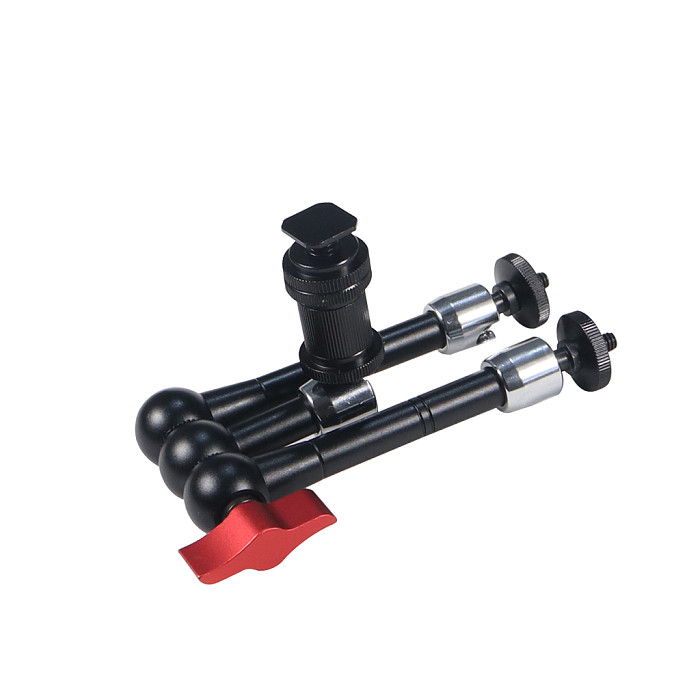 Adjustable Friction Articulating Magic Arm 7 9 11 inch 1/4  Cold Shoe Mount Super Clamp for Flash Light Monitor Video SLR Camera