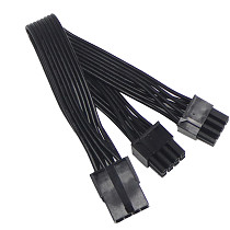 Graphics Card 8 Pin Female to 2x8P(6+2)pin Extention Power Cable Male PCIe PCI Express 4 Lines Cable Connector