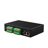 DIEWU EtherCAT Slave IO Module 16DIO Module NPN Input Opto-isolated 100Mbps Dual Network Ports Support Cascade with 2xRJ45 Port