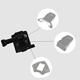 Upgrade Aluminum Fixed Mount Helmet w/ Screw for Gopro Hero10 9 8 7 6 Yi Sjcam for insta360 one R for Osmo Action Camera Adapter