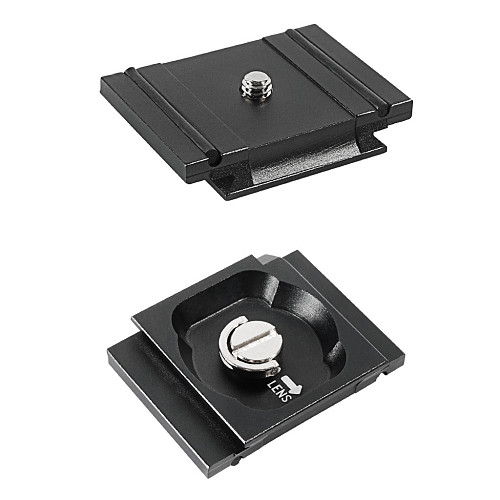 Aluminum Quick Release Plate WIth Cold Shoe Adapter Camera Bracket for Manfrotto RC2 MH496-BH/MH494-BH Gimbal DSLR Camera Cage
