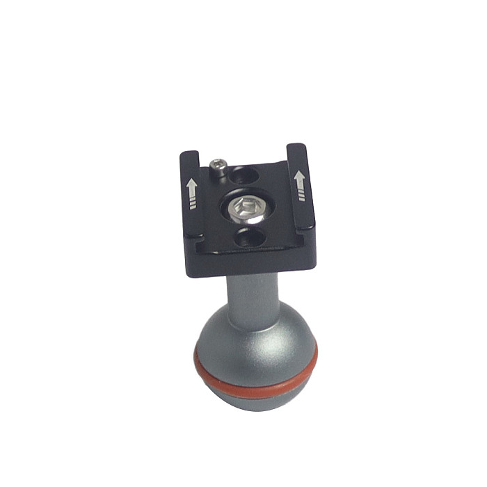 22mm Ball Head Adapter 1/4  Screw Mount Cold Shoe Base Arri Locating Pin for Camera Cage Monitor Flash Light Stand Magic Arm