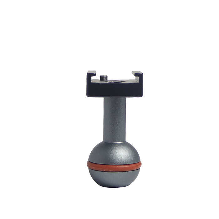 22mm Ball Head Adapter 1/4  Screw Mount Cold Shoe Base Arri Locating Pin for Camera Cage Monitor Flash Light Stand Magic Arm
