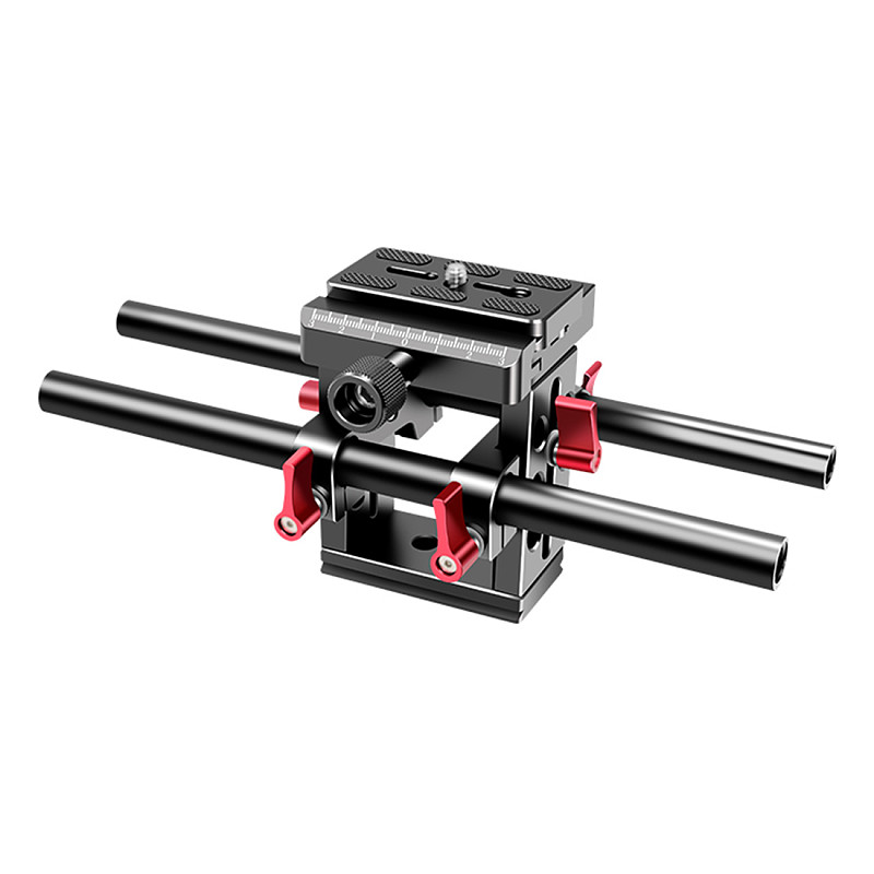 Universal DSLR Camera Quick-release Baseplate kit for 15mm Rod Rail Follow Focus Support System with 1/4  3/8  Threads 38mm Arca