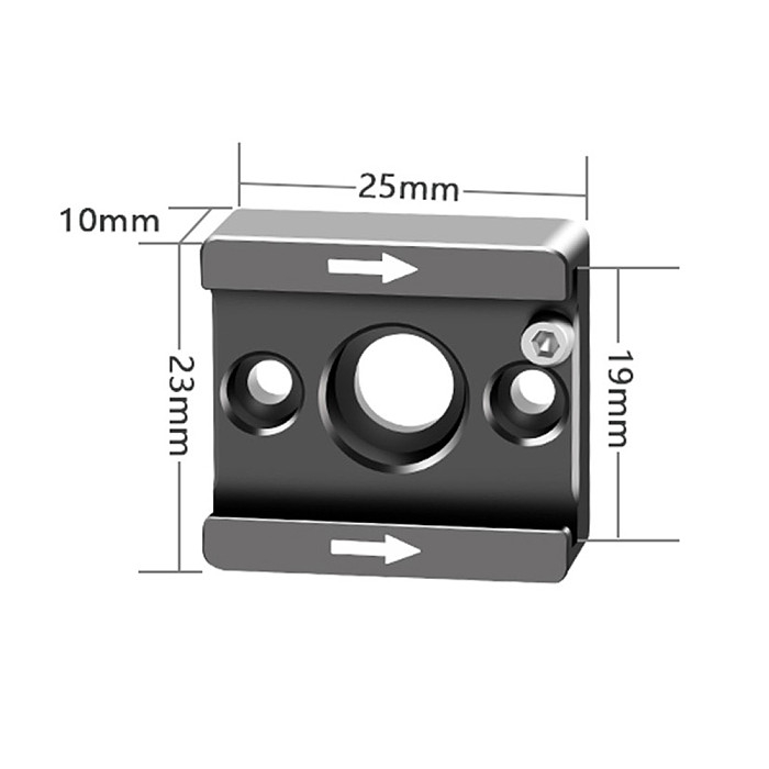 22mm Ball Head Adapter 1/4  Screw Mount Cold Shoe Base Arri Locating Pin for Camera Cage Monitor Flash Light Stand Magic Arm