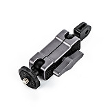 Universal Magic Arm Mount Double Ball Head Cold Shoe Clamp 1/4 Screw fo DJI OSMO Pocket/Action 2 Gopro Camera Monitor Fill Light