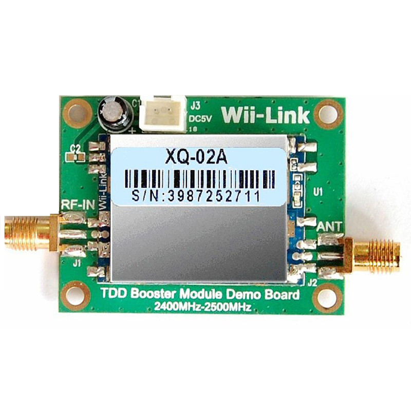 2.4G Power Amplifier 2W Routing Signal Amplifier for WiFi/ZigBee Signal Enhancement TDD Booster Module Demo Board w/ 6DB Antenna