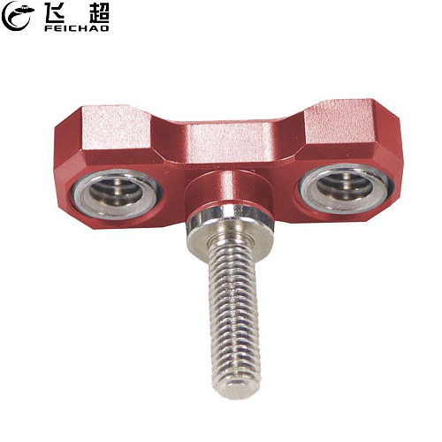 1pc M5 Threaded 17mm Clamping Handle Screws Adjustable Handle Locking Screw T-handle with 3/8 to 1/4 Screw Hole for DSLR Camera