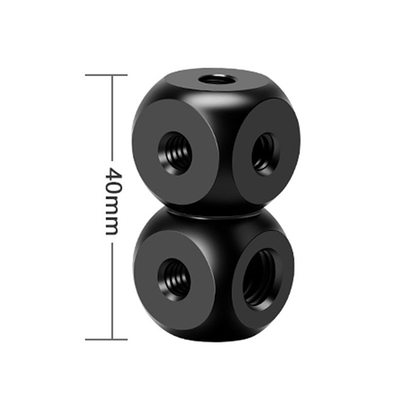 Universal 1/4  3/8  Screw Thread Transfer Hole Mount Adapter Bracket for DSLR Cameras Monitor Flash Microphone Tripod Accessory