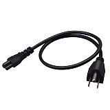 JMT 1FT C5 Connector Female to Male 3 Prong AC Power Cord Computer Power Extension Cable 0.75mm 2Pin Power Plug Cord