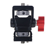 CNC Aluminum Alloy 1/4 Thread to 1/4 Thread Gimbal Gimbal Suitable for Mirrorless SLR Cameras Suitable for Small Cameras with 1/4 Thread