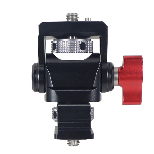 For GoPro13 CNC Aluminum Alloy 1/4 Thread to 1/4 Thread Gimbal Gimbal Suitable for Mirrorless SLR Cameras Suitable for Small Cameras with 1/4 Thread