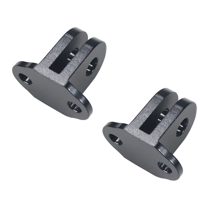 Aluminum Alloy Tripod Mount Adapter Base Dual Port Interface with M3 Screw for GoPro Hero 10 9 8 for DJI ACTION2 Camera Cage