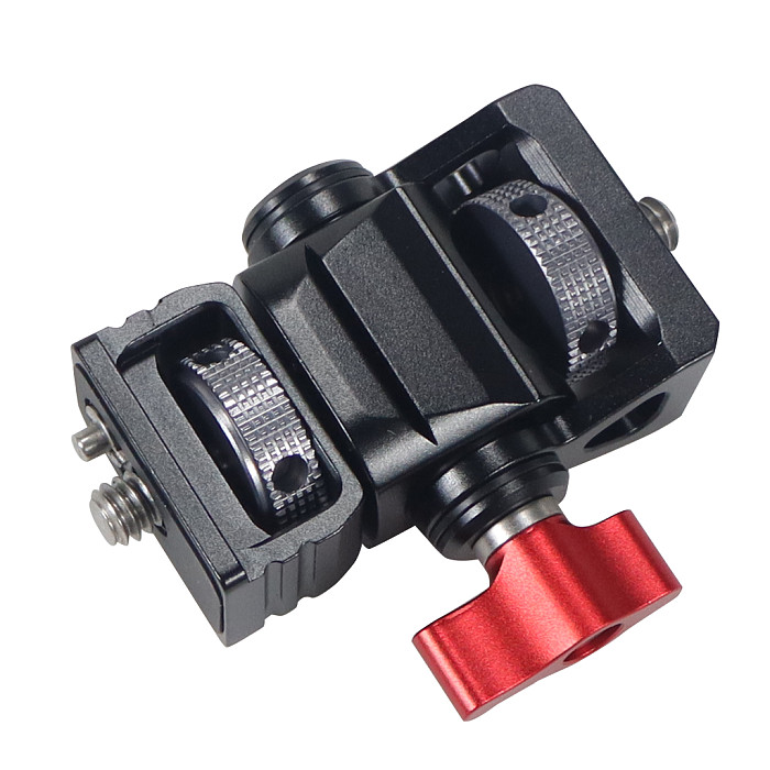 For GoPro13 CNC Aluminum Alloy 1/4 Thread to 1/4 Thread Gimbal Gimbal Suitable for Mirrorless SLR Cameras Suitable for Small Cameras with 1/4 Thread