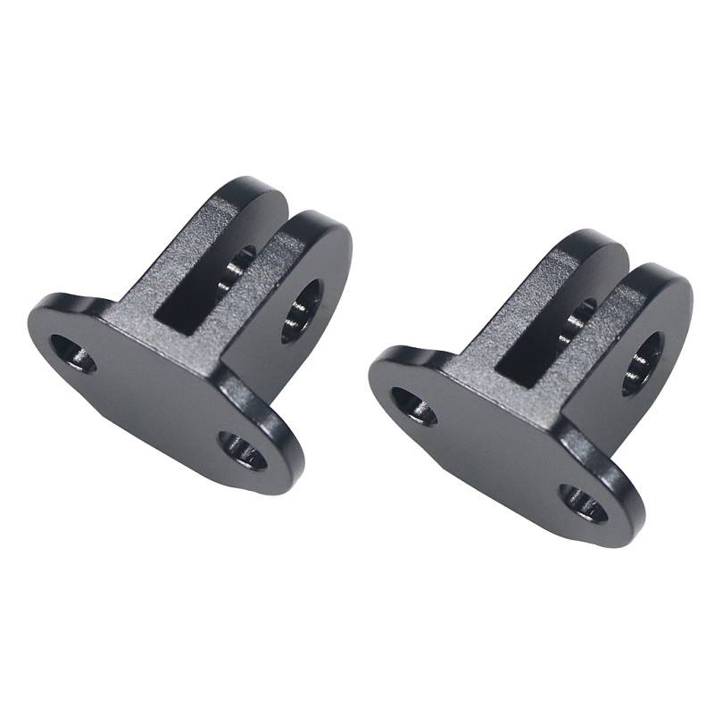Aluminum Alloy Tripod Mount Adapter Base Dual Port Interface with M3 Screw for GoPro Hero 10 9 8 for DJI ACTION2 Camera Cage