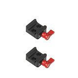 2pcs Quick Release Clamp 1/4  Mounting Holes Aluminum Knob Lock Adapter 21-25mm NATO Rail for DJI Ronin S SC Handheld Stabilizer