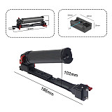 Gimbal Extension Dual Carbon Fiber Handle Grip Bracket with NATO Rail Adapter Mount for DJI Ronin RS2 RSC2 Handheld Stabilizer