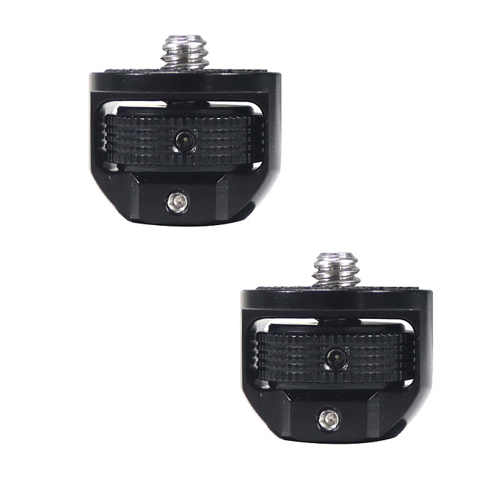 2PCS Aluminum Alloy 360 Swivel Camera Conversion 1/4 Screw Adapter for Insta360 ONE X2/X Action Camera Tripod Ballhead Bracket