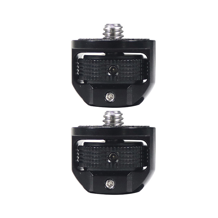 2PCS Aluminum Alloy 360 Swivel Camera Conversion 1/4 Screw Adapter for Insta360 ONE X2/X Action Camera Tripod Ballhead Bracket