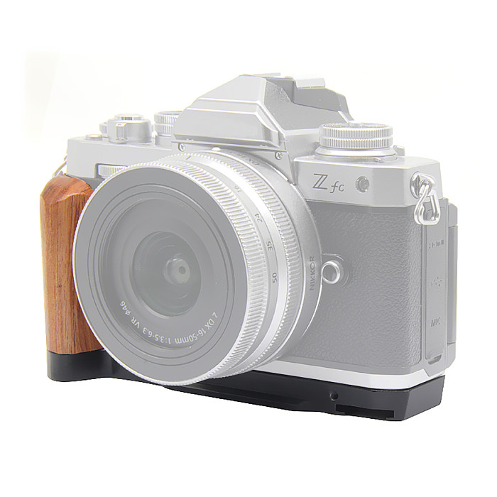 For Nikon ZFC Wooden Handle L Plate Nikon Zfc Micro-single Quick-Install Vertical Plate Metal Base Expansion Accessories