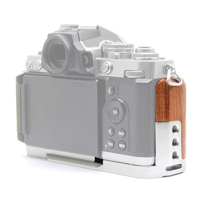 For Nikon ZFC Wooden Handle L Plate Nikon Zfc Micro-single Quick-Install Vertical Plate Metal Base Expansion Accessories