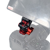 CNC aluminum alloy SLR camera hot shoe gimbal Damping Akka Positioning 1/4 turn Cold Shoe Snail Gimbal Monitor Bracket Camera Universal Accessories