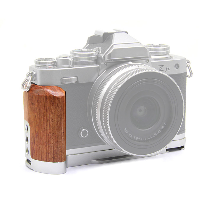 For Nikon ZFC Wooden Handle L Plate Nikon Zfc Micro-single Quick-Install Vertical Plate Metal Base Expansion Accessories