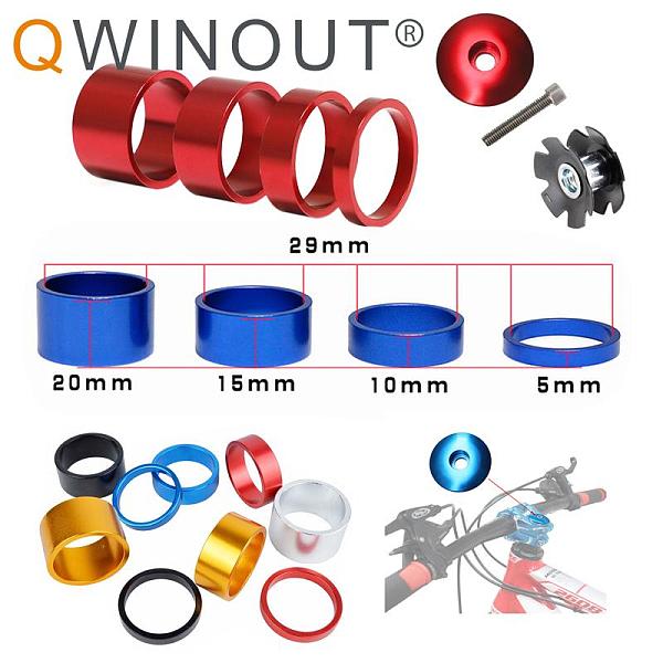 for MTB Bicycle Top Tube Cap Screw Headset Spacer Cover Fork Ring Front Spacers Bike Stem Washer Top Cap Headset Star Nut