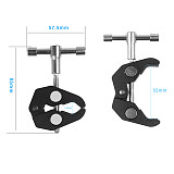 360 Rotation 7inch 11  Magic Arm 1/4 Screw Cold Shoe Mount with Super Clamp Crab Clip for SLR Action Cameras Tripod Accessories