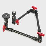 Aluminum Alloy Universal Magic Arm Bracket with Ball Head Mount Adjustable for DSLR Action Cameras Mobile Phone Selfie Tripod