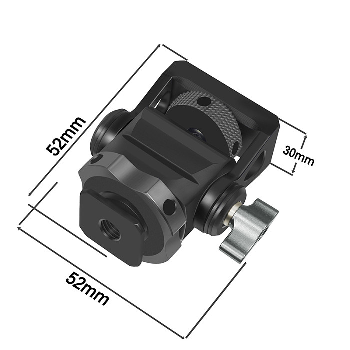 Cage Bracket w/ Cold Shoe Ballhead for FeelWorld F5 5  Display On-Camera Monitor Frame Cover 1/4 -20 Cheese Monitor Mount Holder