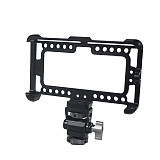 Cage Bracket w/ Cold Shoe Ballhead for FeelWorld F5 5  Display On-Camera Monitor Frame Cover 1/4 -20 Cheese Monitor Mount Holder