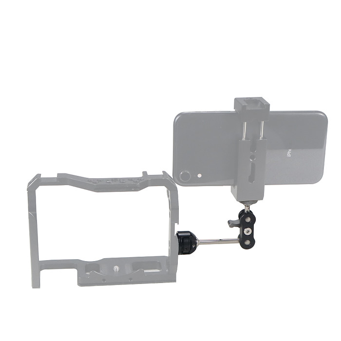 Magic Arm Dual Ballhead Articulating Friction with 1/4 Screw for DSLR Camera Video Field Monitor Flash Light Bracket Load 1.5kg