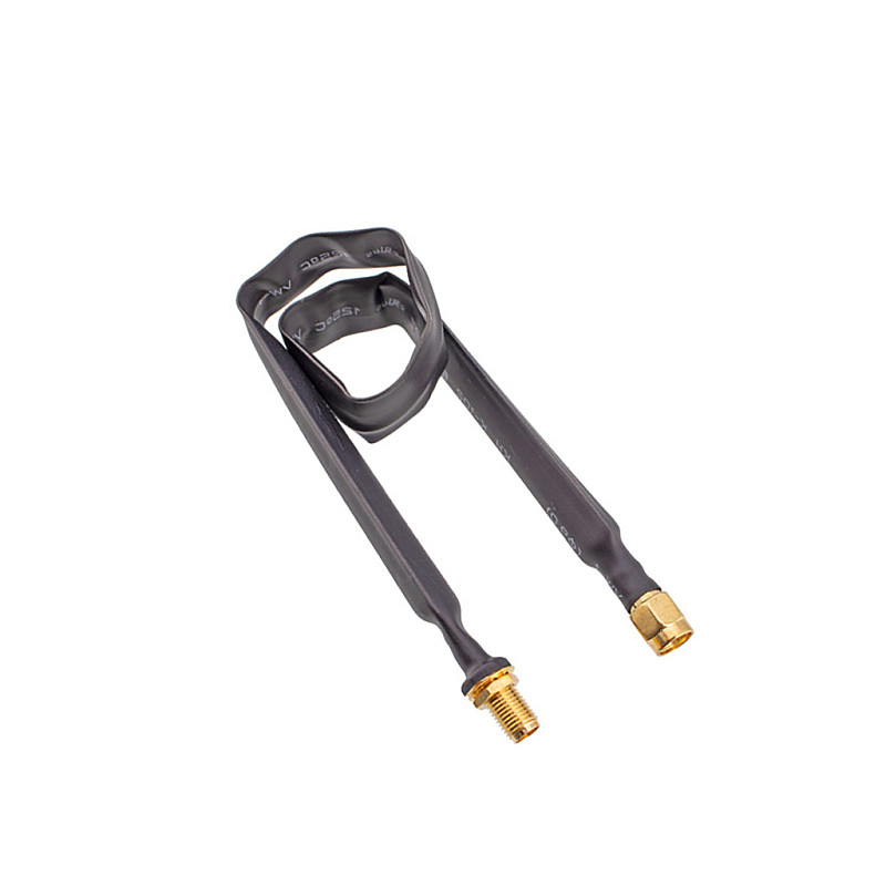RP-SMA Male To RP-SMA Female Flat Coaxial Extension Pigtail 25cm/30cm/40cm for 802.11ac 802.11n 802.11g 802.11b WiFi Standard