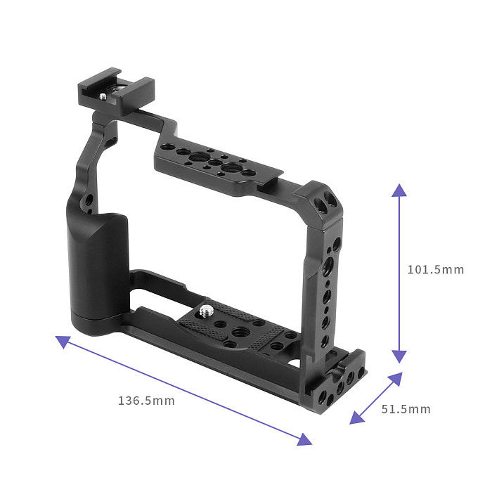 Aluminum Alloy  Magic Arm Camera Expansion Cage Kit Upgrade Elastic Double Head Alai Positioning 1/4 Turn 3/8 For Fuji XT20/XT30  And Ninja F5Pro