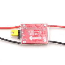 UBEC 5V/12V 3A BEC 2-6S Lipo Input 5V/12V BEC Step-down Output Receiver Image Transmission Power Supply For RC FPV Drone